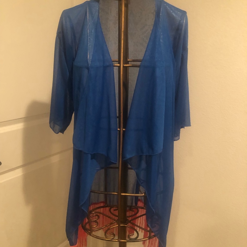 LulaRoe Blue Beach (S) coverup